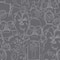 RoomMates Gray Star Wars Saga Line Sketches Peel & Stick Wallpaper
